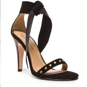 Ulla Johnson Studded Bianca Leather Tie Sandal Heels sz 40 us 10
